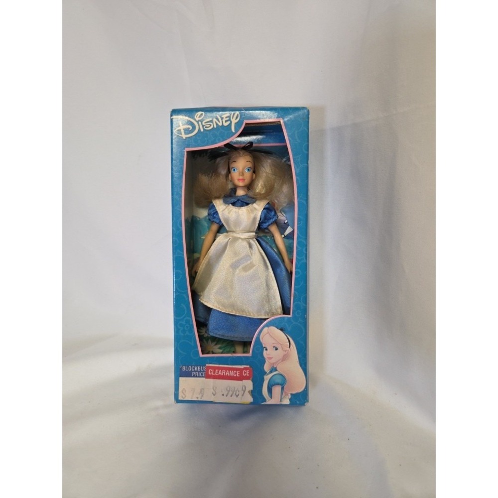 Vintage Disney 8" Alice Vinyl Doll New